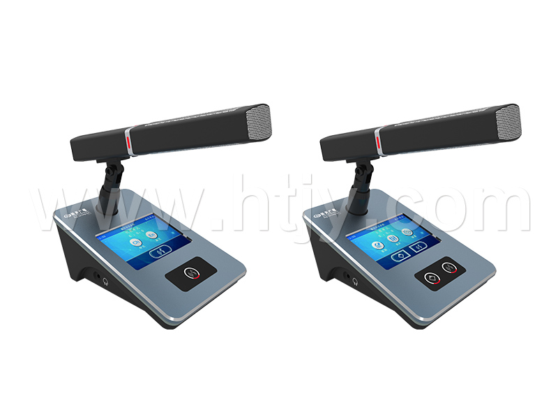 桌面式液晶显示主席/代表席讲话表决单元 HT-T602H/T604H